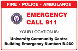 911 Signage Red